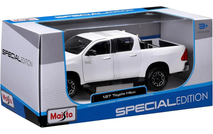 Carro De Colección Escala1:24 Se Toyota Hilux Blanco