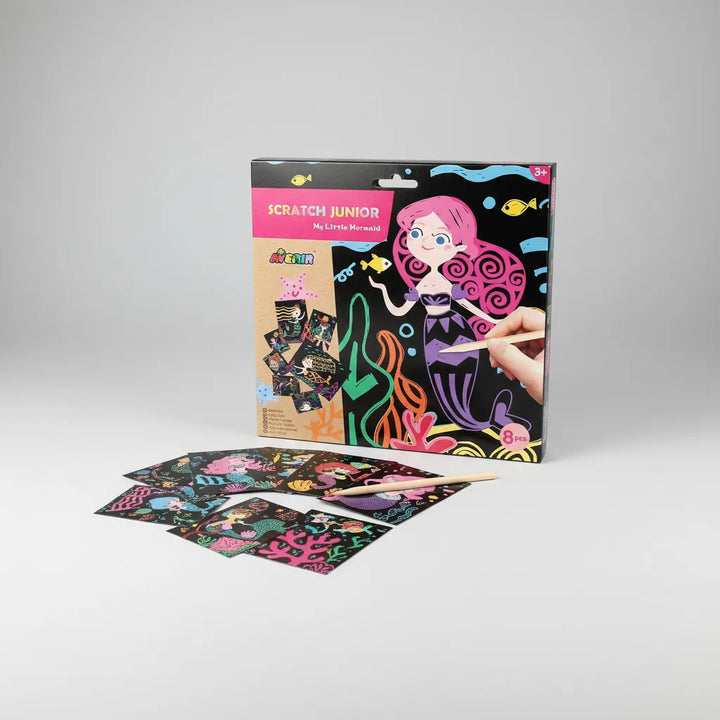 Set De Arte y Manualidades Para Raspar Sirenas