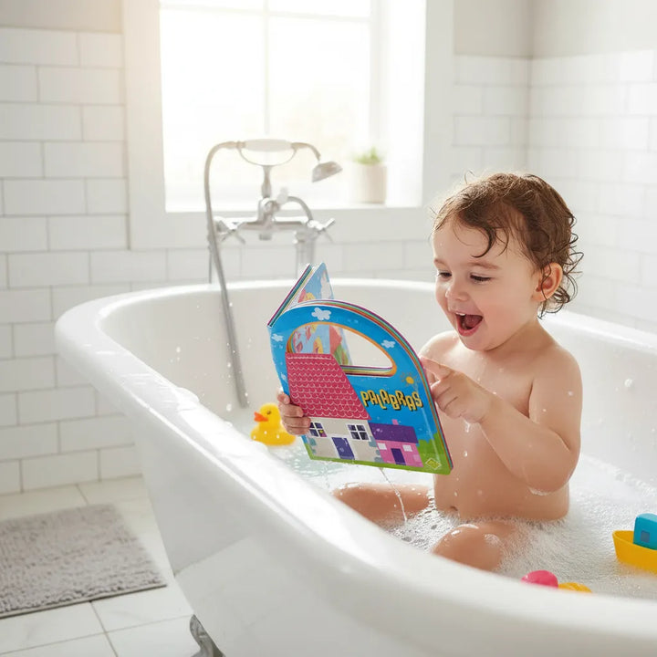 Libro Didáctico Ilustrado Para El Baño Palabras Para Niños