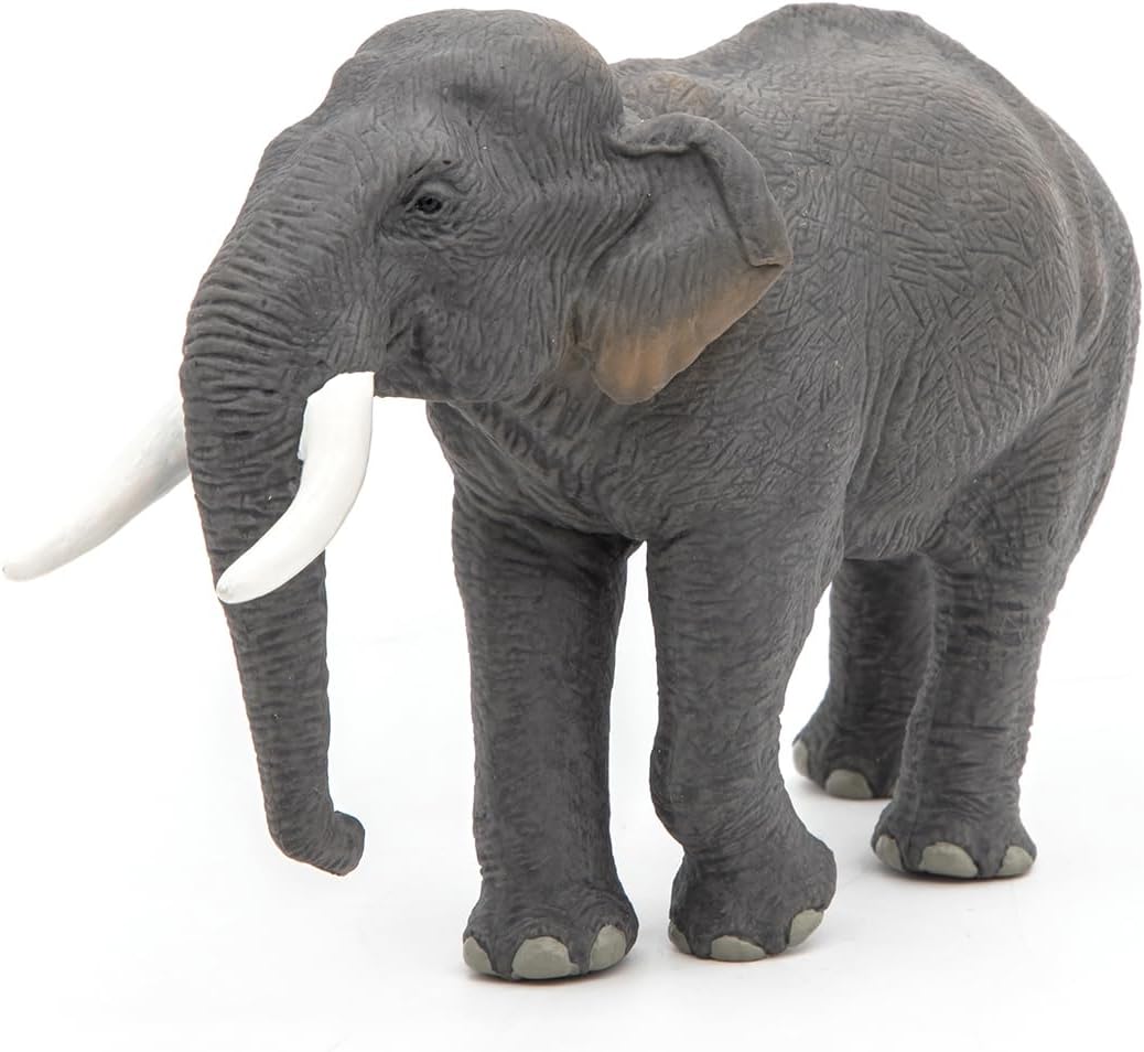 Figura Elefante De Asía Pintada A Mano papo