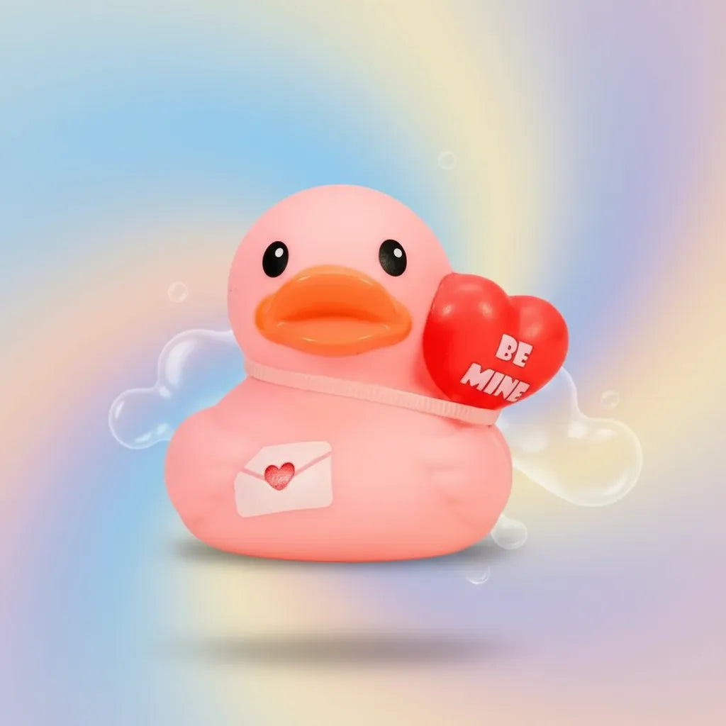 Juguete Patito De Baño Globo De Corazón Para Bebés Niños