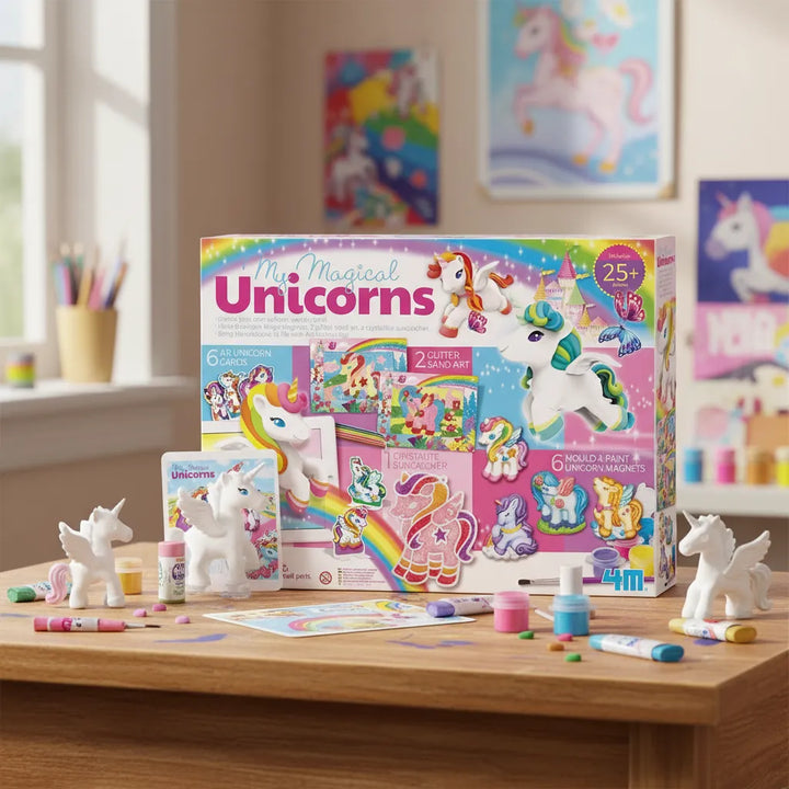 Set De Arte Pinta y Decora Tus Imanes Unicornio