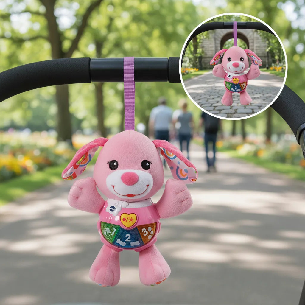 Juguete Bebé Peluche Perrita Luces Sonido