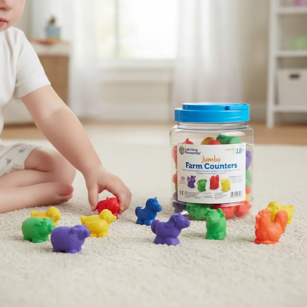 Juego Montessori Animales De La Granja Jumbo