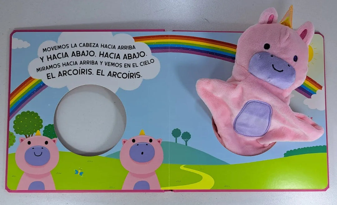 Libro Dulce Unicornio Con Títere Para Niños