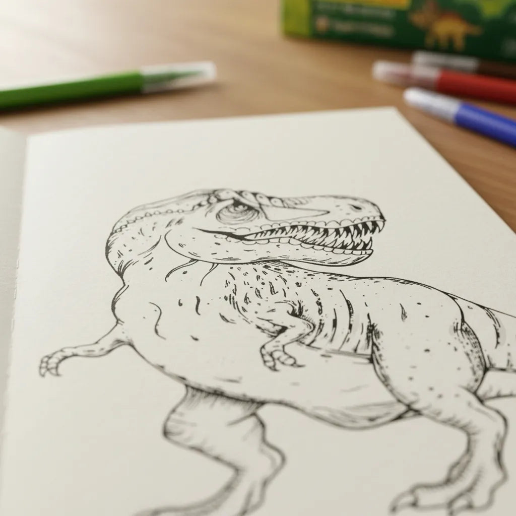 Set Creatividad dinosaurios Con Sellos Para Niños