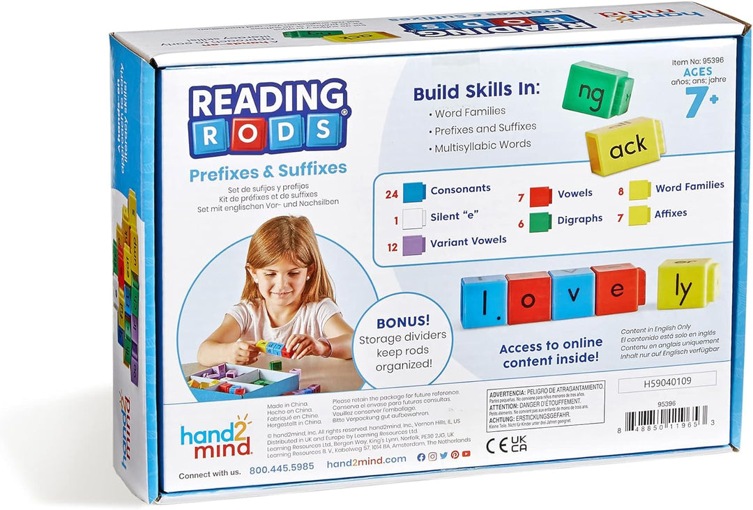 Juego Set  De Bloques Prefijos Y Sufijos Para Niños