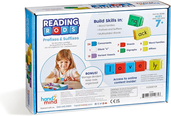 Juego Set  De Bloques Prefijos Y Sufijos Para Niños