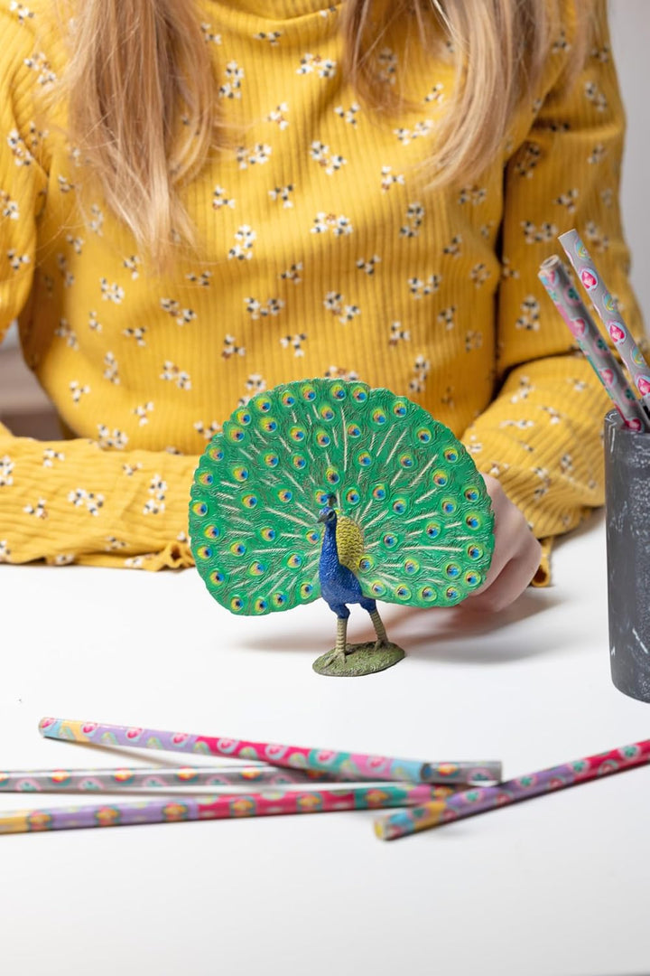 Figura Coleccionable Pavo Real papo Para Niños