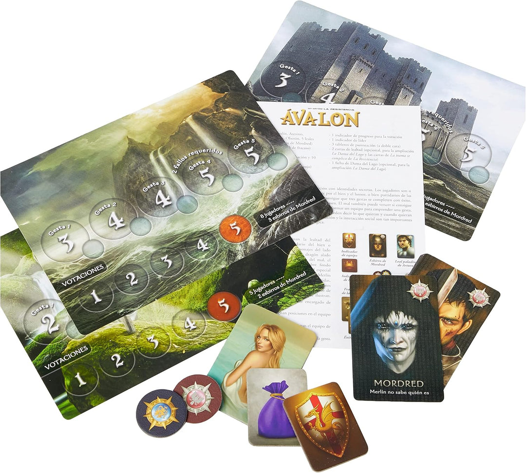Juego De Mesa De Estrategia La Resistencia Avalon Niños Adultos