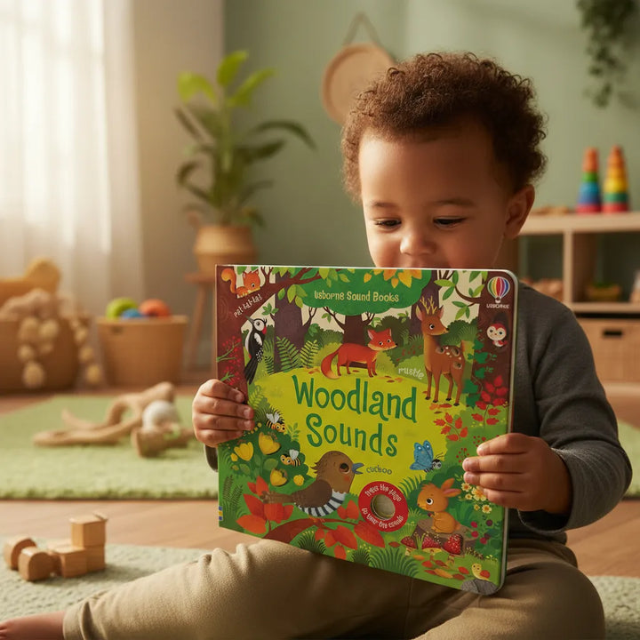 Libro Didáctico Con Sonidos Animales Del Bosque Para Niños