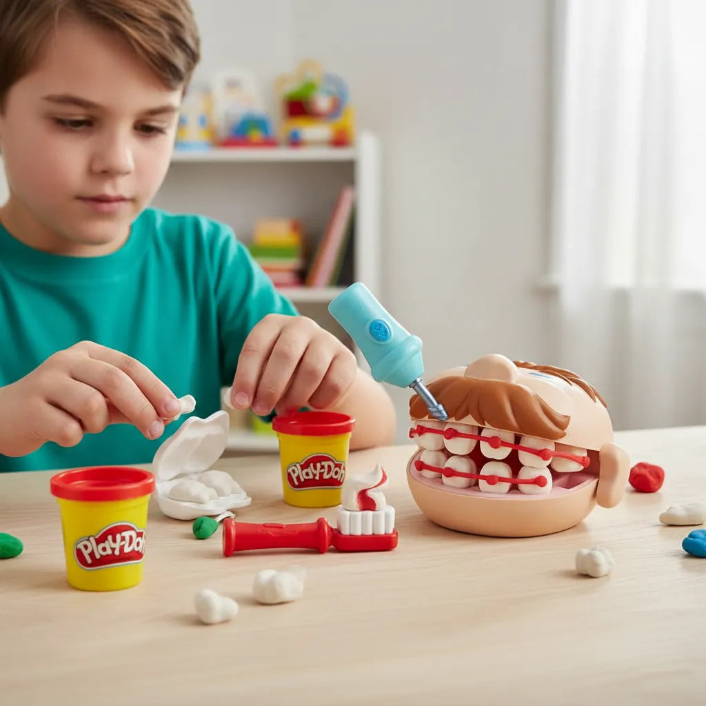 Juego Didáctico Play-doh Mini Dentista Para Niños