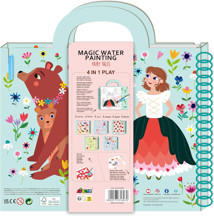 Libro De Pintura Mágica Con Agua Para Niños