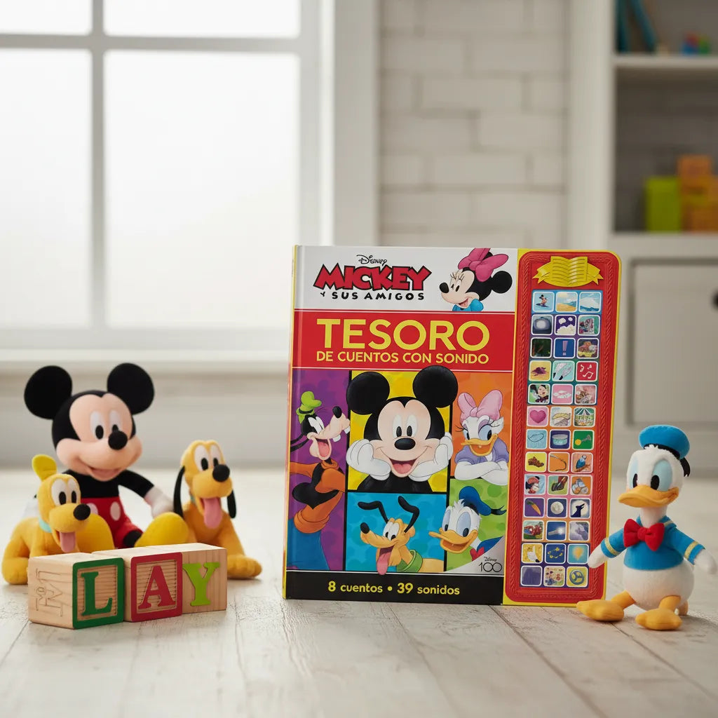 Libro con sonido de Mickey y sus amigos Para Niños
