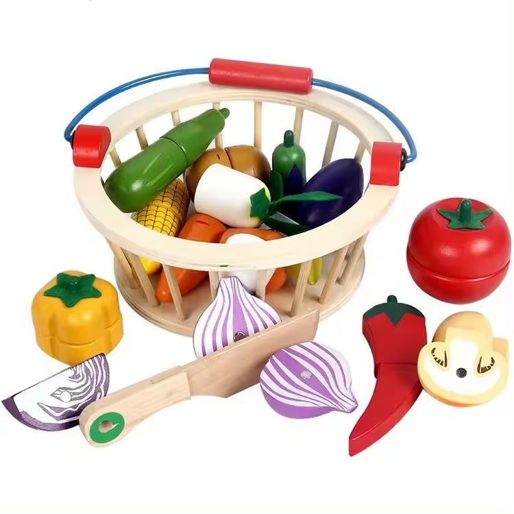 Juego Didáctico De Frutas Cortar Para Niños