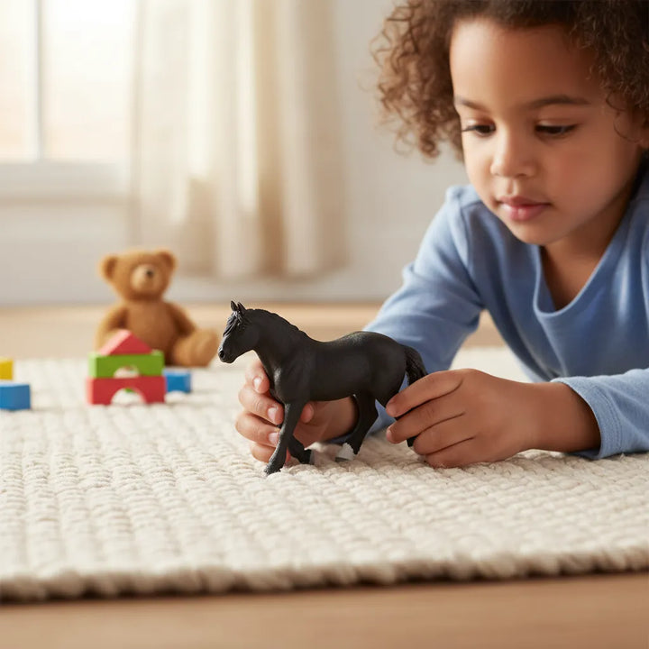 Figura Animales Caballo Noriker Pintado A Mano
