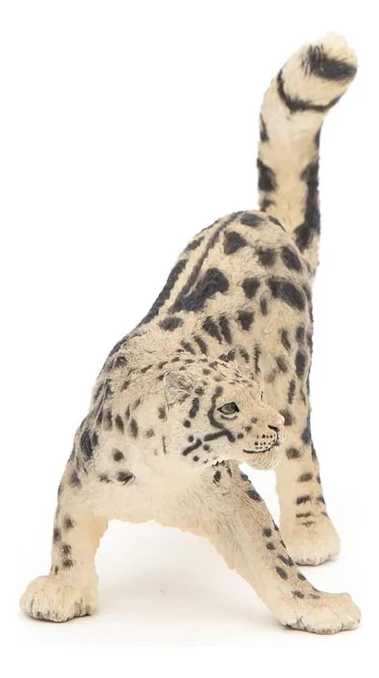 Figura Coleccionable Leopardo De Las Nieves Pintado A Mano