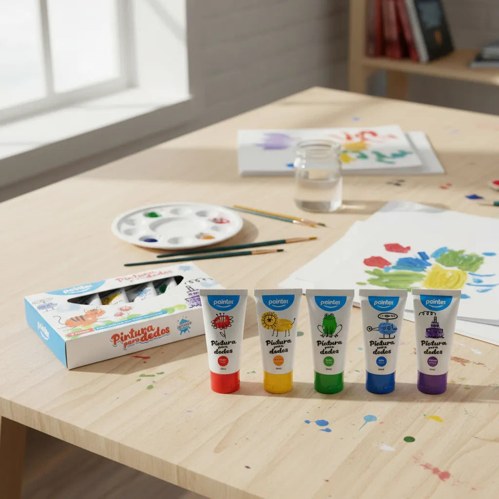 Tempera Lavable Para Dedos
