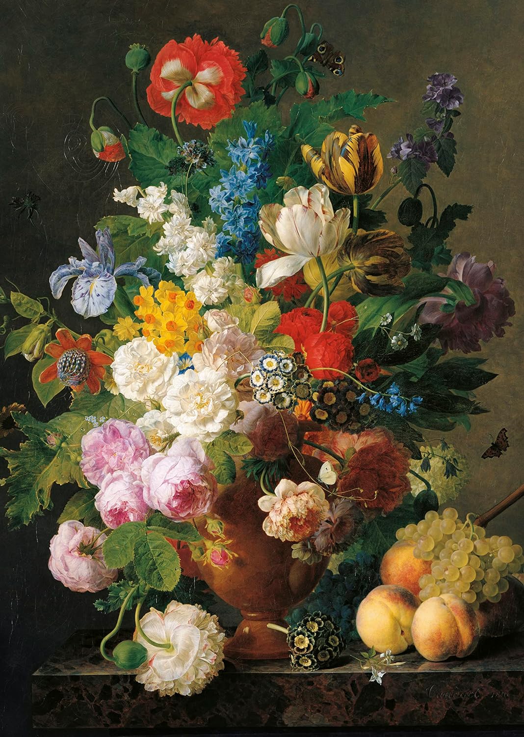 Rompecabezas  1000 Piezas Obra Van Dael Jarrón Con Flores