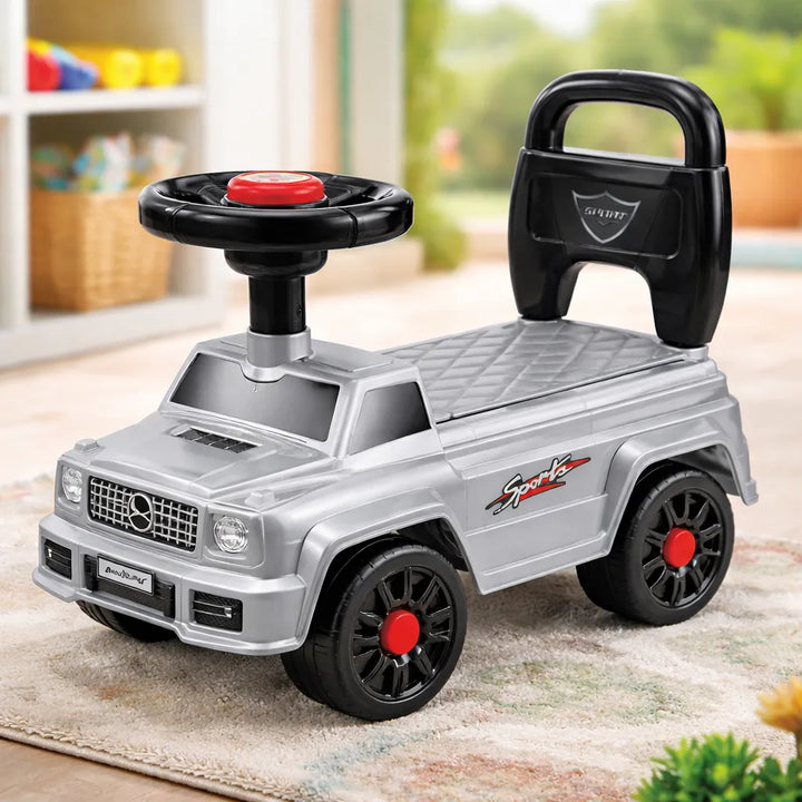 Carros Montable Con Bocina gris Para Niños