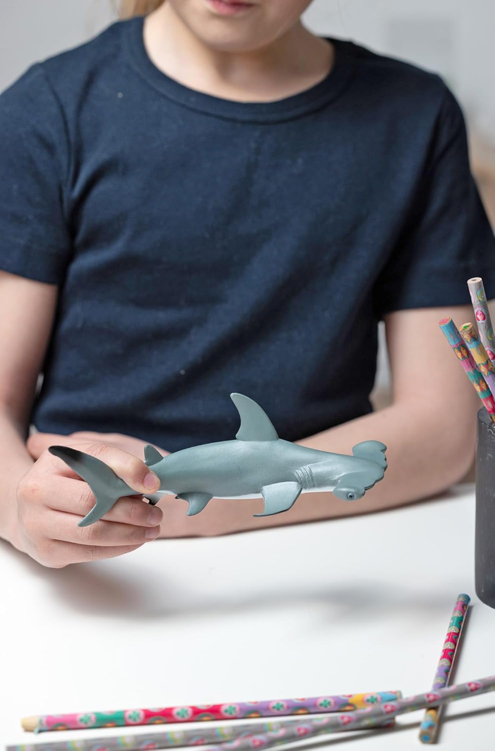Figura Coleccionable Tiburon Martillo Papo Pintado A Mano