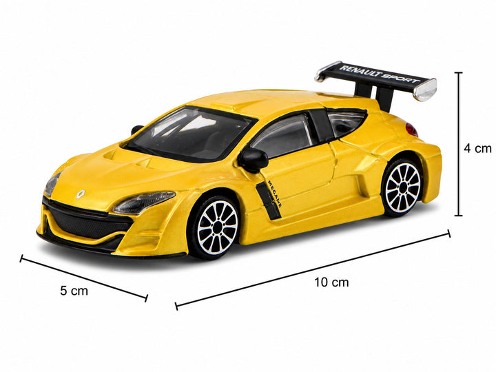 Carro Coleccionable Bburago 1/43 Renault Megane Amarillo