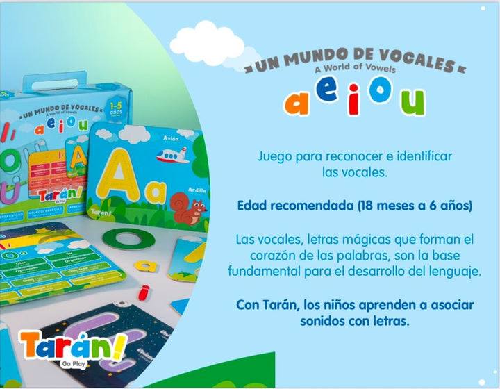 Juego Didáctico Un Mundo De Vocales Para Niños