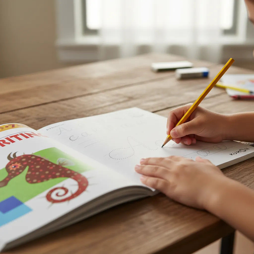 Libro Kumon Escritura Letras Cursivas para niños niñas