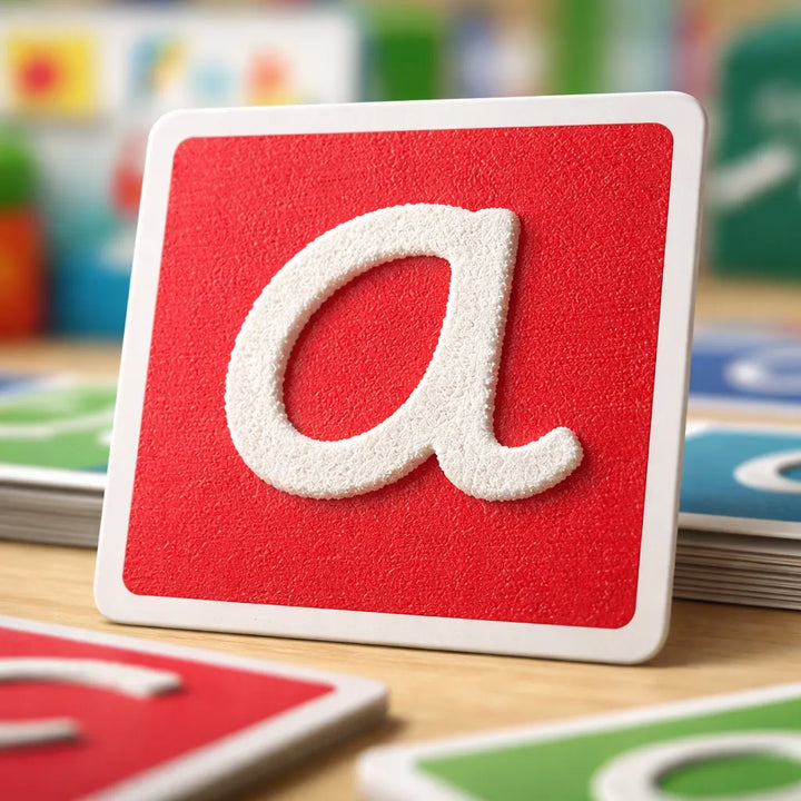 Juego Montessori Letras Táctiles Para Niños