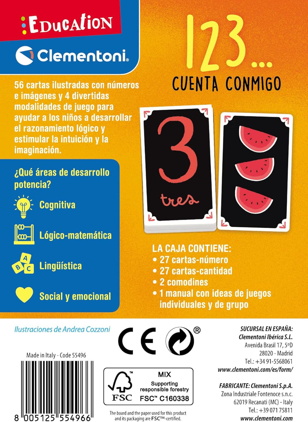 Juego Didáctico Aprende 1 2 3 Para Niños