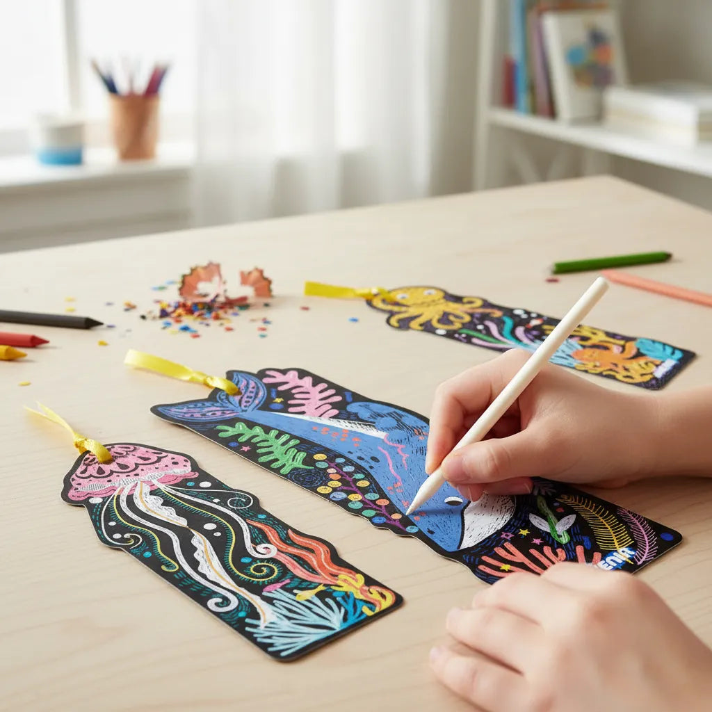 Juego Marcadores Animales Marinos Para Niños