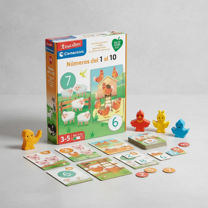 Juego Didactico Números Del 1 Al 10 Para Niños