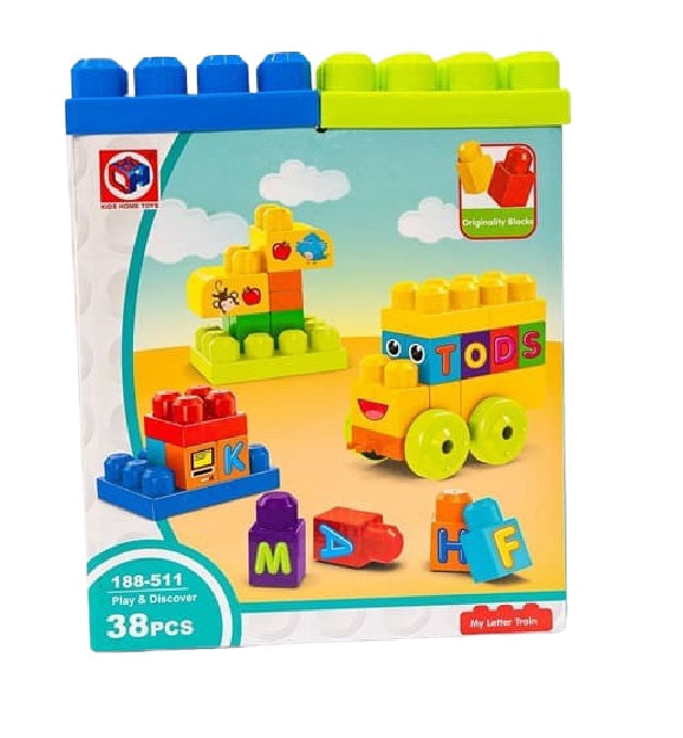 Juego Bloques Para Armar Con Letras Para Niños