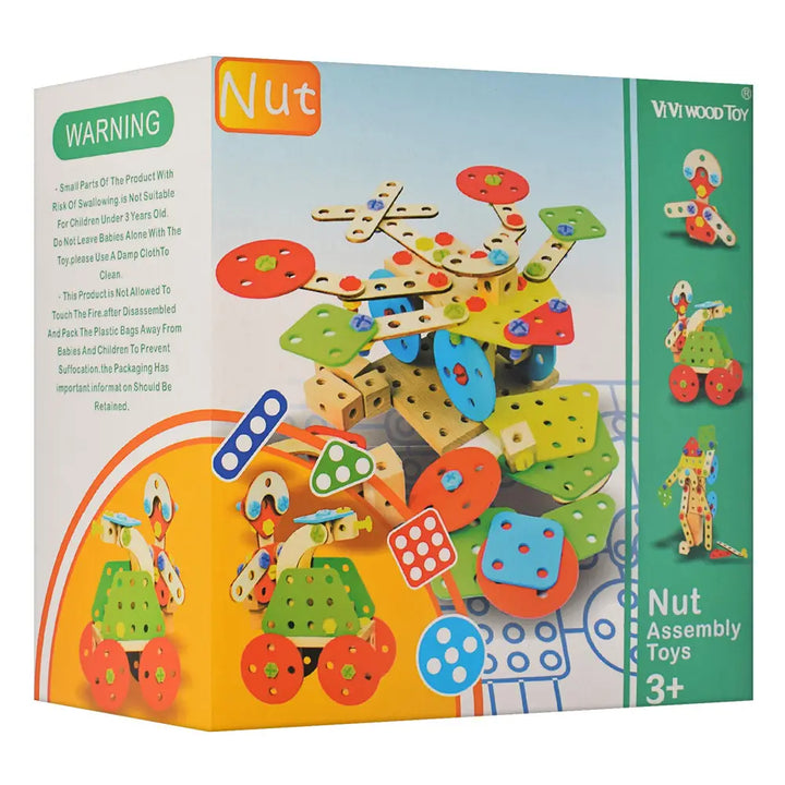Juego Ensamblaje Motricidad Madera Niños