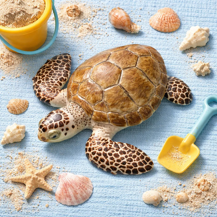 Figura Tortuga De Mar Pintada A Mano  Niños Adultos