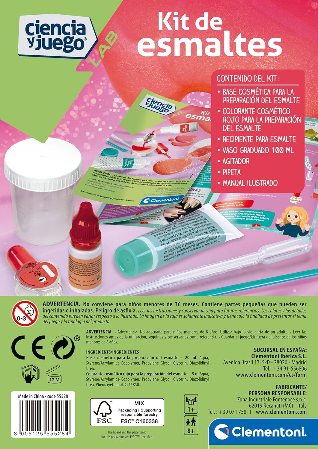 Juego Crea Esmaltes Brillantes Para Niños