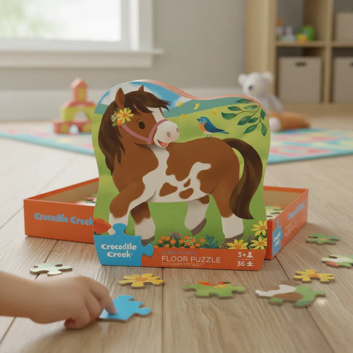 Rompecabezas Ponis Bonitos 36 Piezas Grandes Para Niños