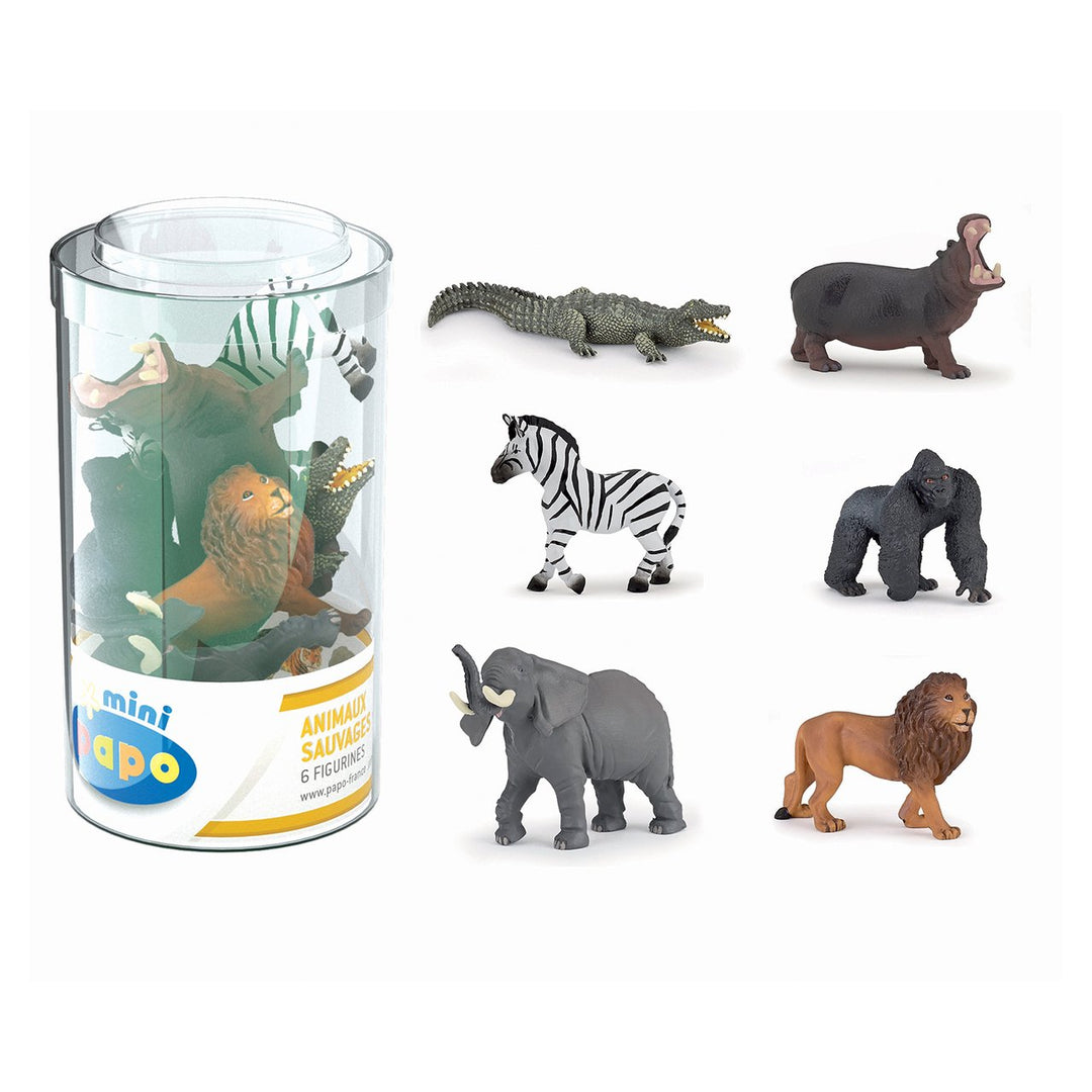 Set Figuras De Animales Salvajes 6 Piezas Niños