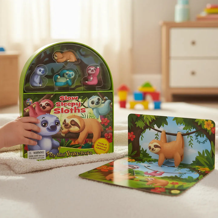 Libro y Juego 2 En 1 Animales Perezosos