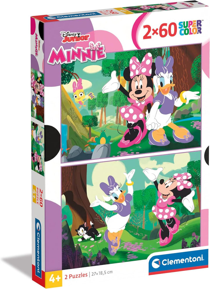 Rompecabezas 2x60 Piezas Minnie Para Niños