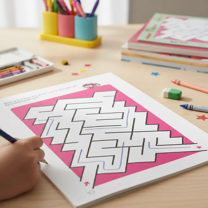 Libro didáctico Kumon Amazing Mazes para niños