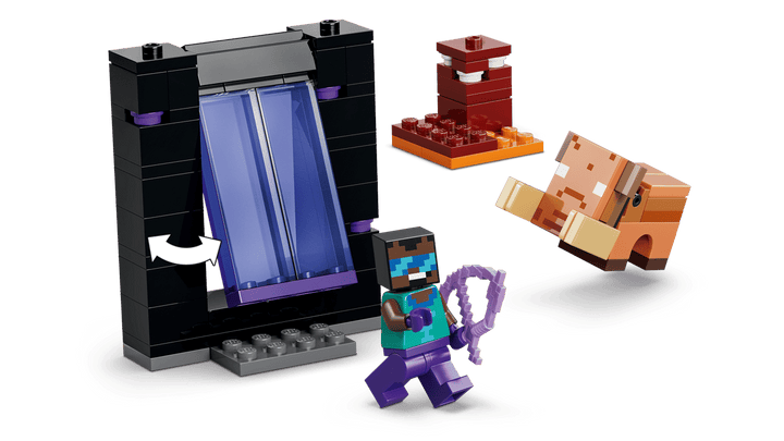 Juego Construcción Viaje Al Portal Del Nether Lego Original