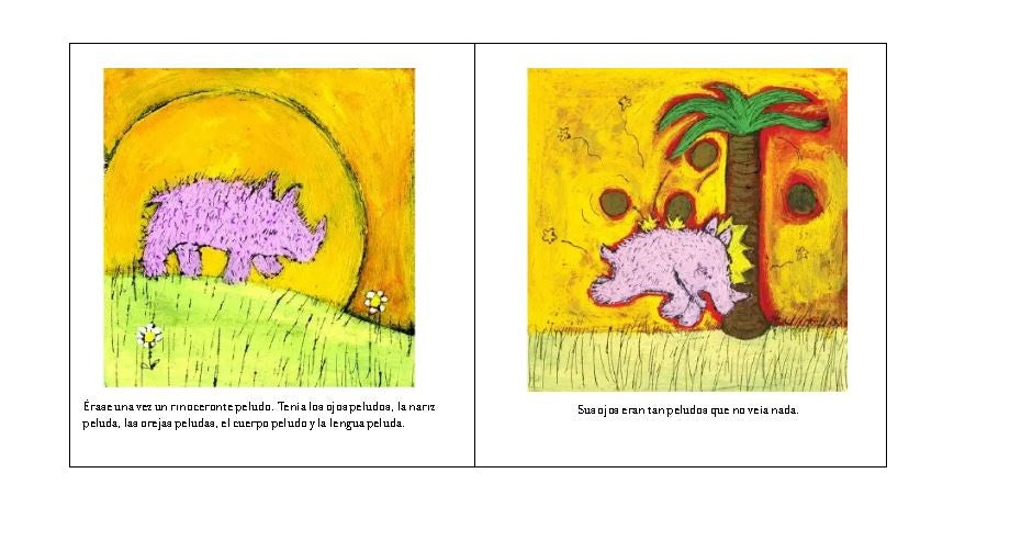 Libro El Rinoceronte Peludo De Amalia Low Para Niños