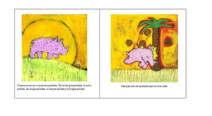 Libro El Rinoceronte Peludo De Amalia Low Para Niños