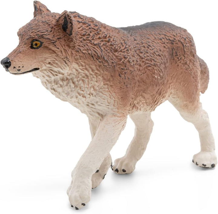 Figura Coleccionable Lobo Pintada A Mano Papo