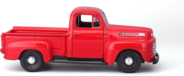 Carro Ensamblar 1:24 Al 1948 Ford F-1 Pick-up Rojo