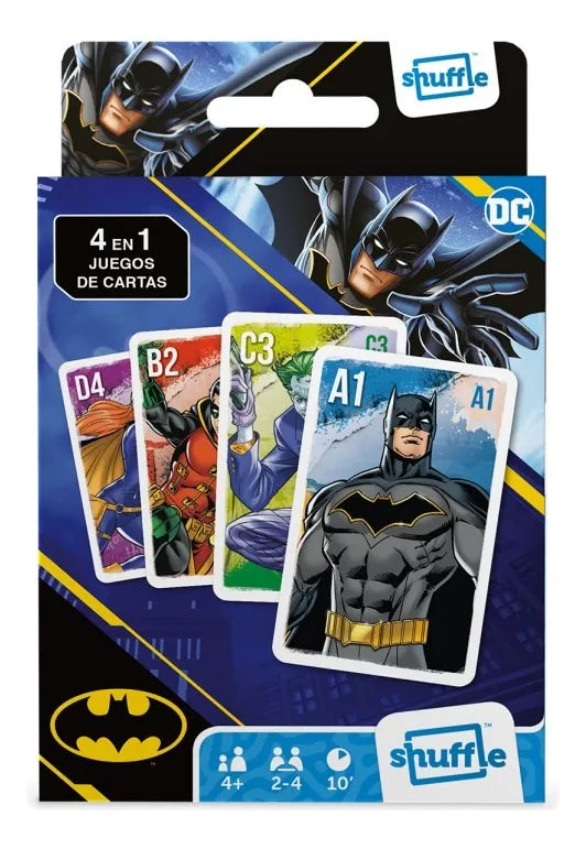 Juego De Cartas 4 En 1 Batman Para Niños
