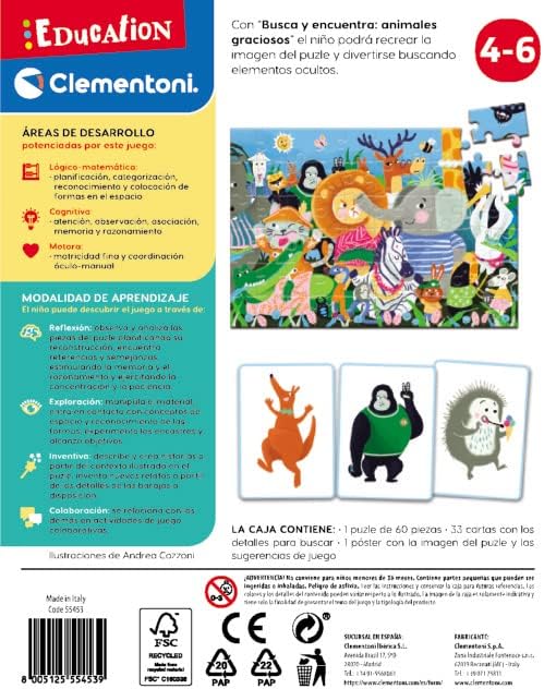 Rompecabezas Interactivo Encuentra Animales Niños