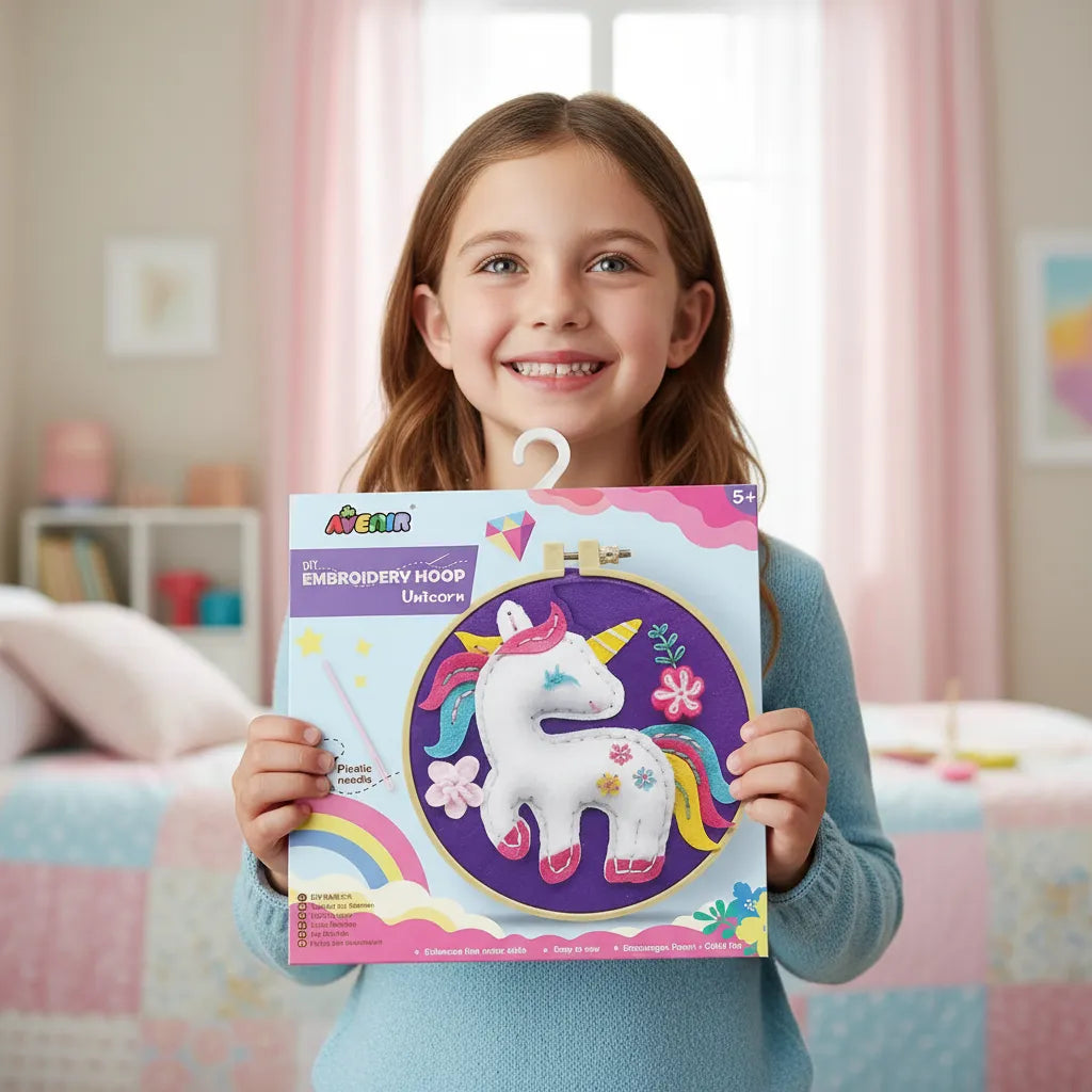 Set De Arte Y Manualidades Bordado Unicornio