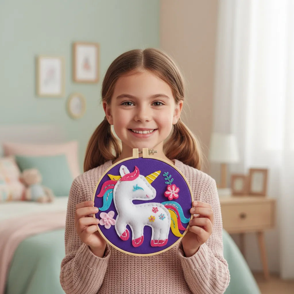 Set De Arte Y Manualidades Bordado Unicornio